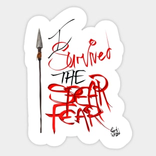 I Survived The Spear Fear x Girl Wasted Sticker